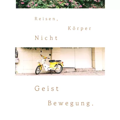 Eine schlichte sentimentale Post in Braun und Grün