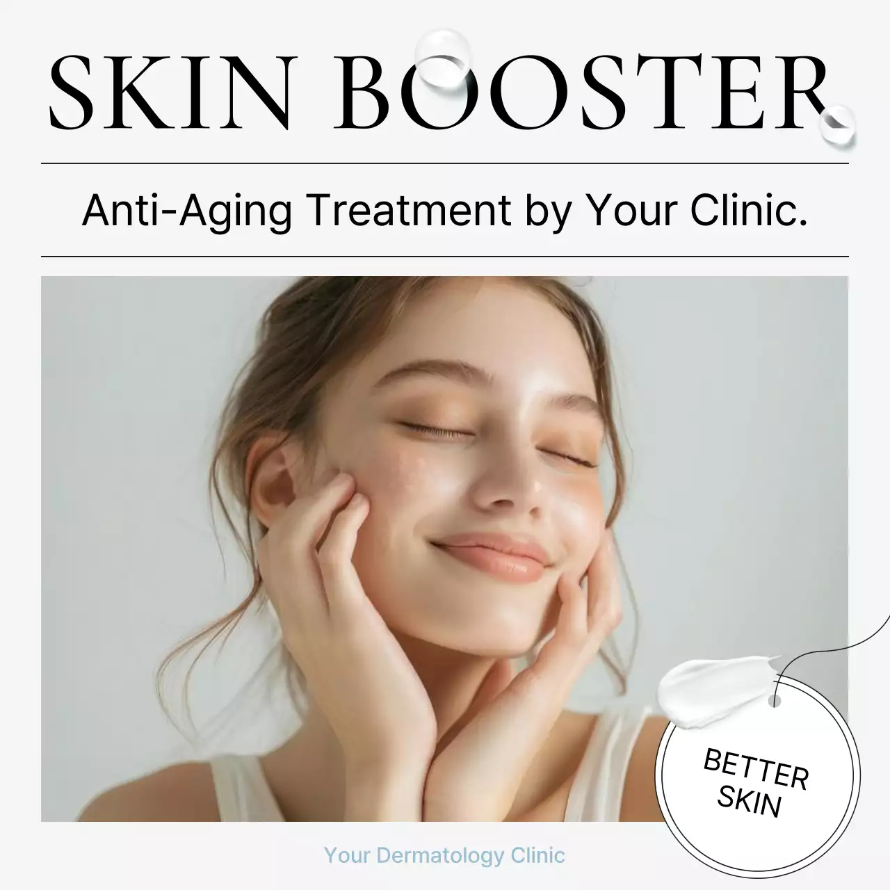 White Modern Skincare Promotion Social Media Post