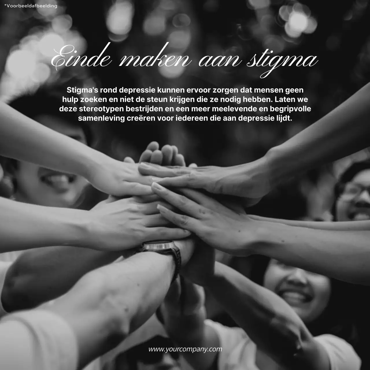 Zwart-wit Trendy Blog Promotie Geestelijke Verzorging