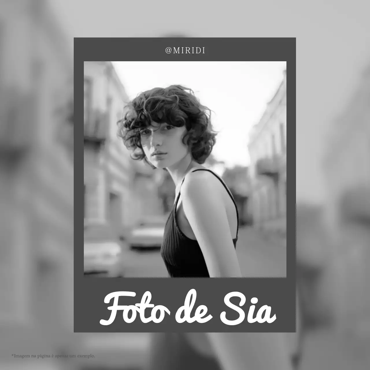 Promover um filme moderno para o Instagram a preto e branco