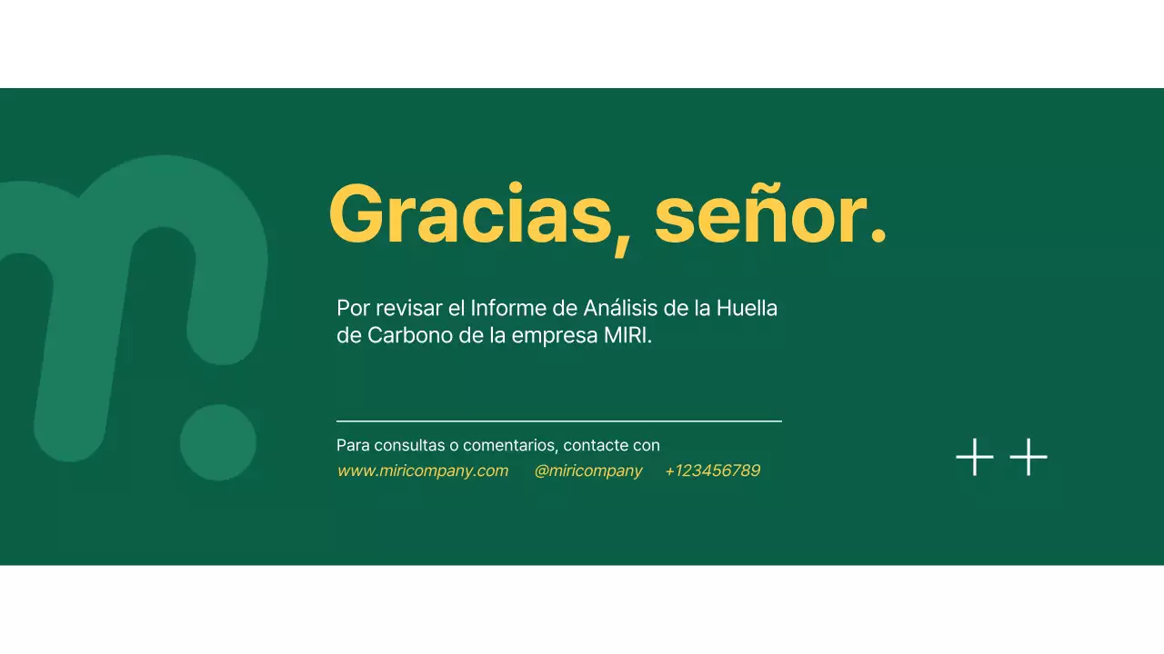 Informe de análisis de la huella de carbono de Green Modern Company