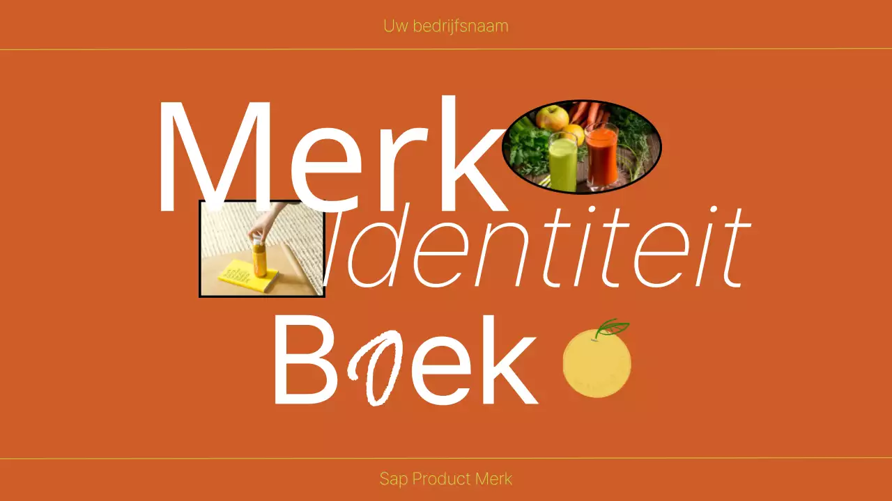 Orange and Lime Bold Brand Identity Boek Introductie