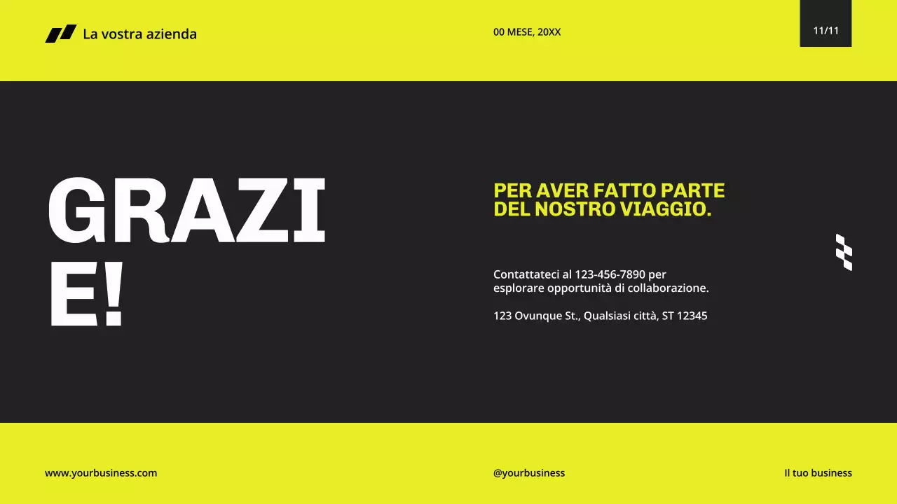 Giallo Nero Minimal Modern Business Company Profile for Company's Introduction (Profilo aziendale moderno e minimale per l'introduzione dell'azienda)
