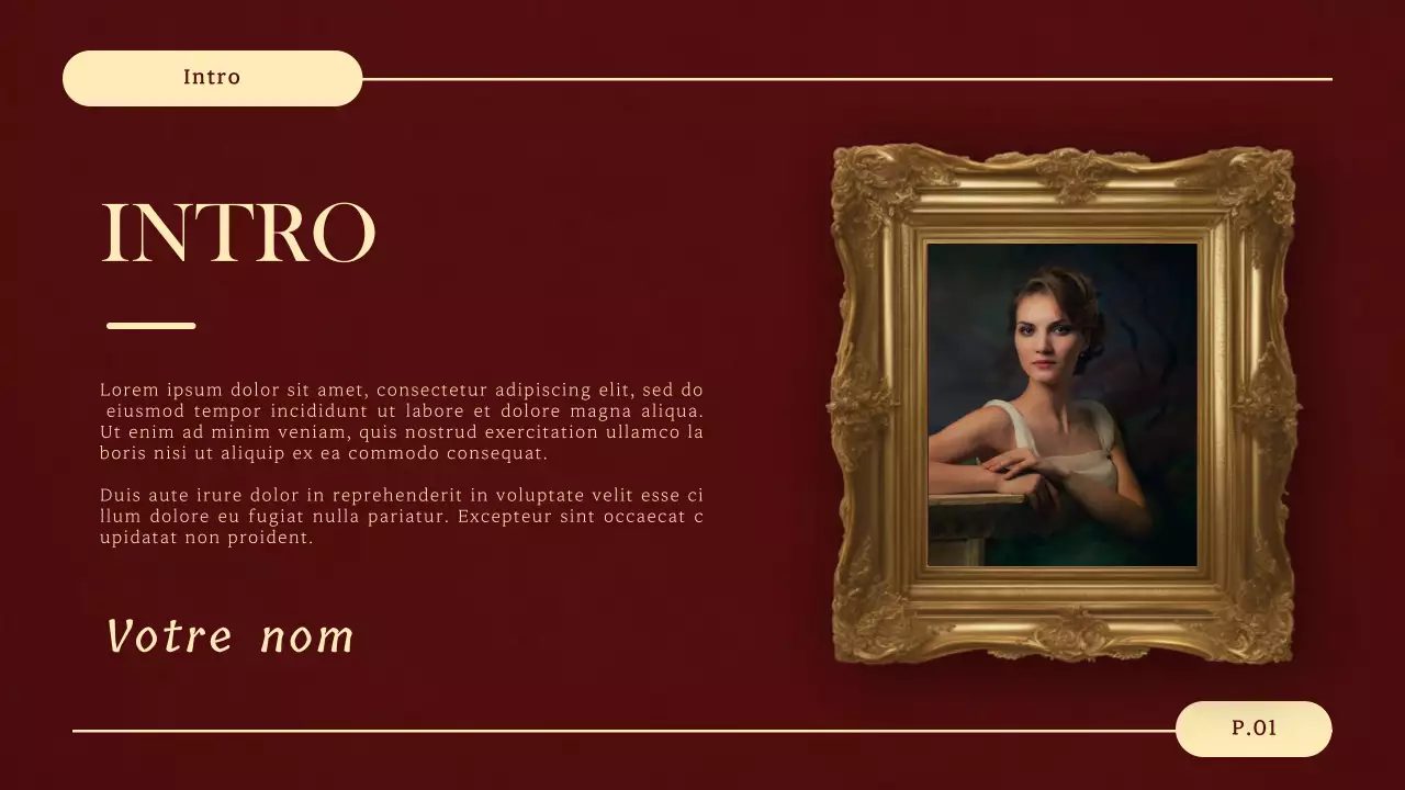 rouge jaune élégant renaissance thèse défense classe matériel