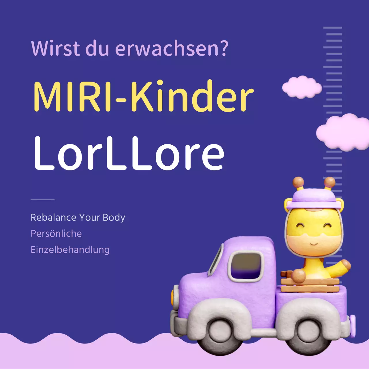 Förderung einer lilafarbenen und rosa, kuscheligen Klinik für Höhenwachstum