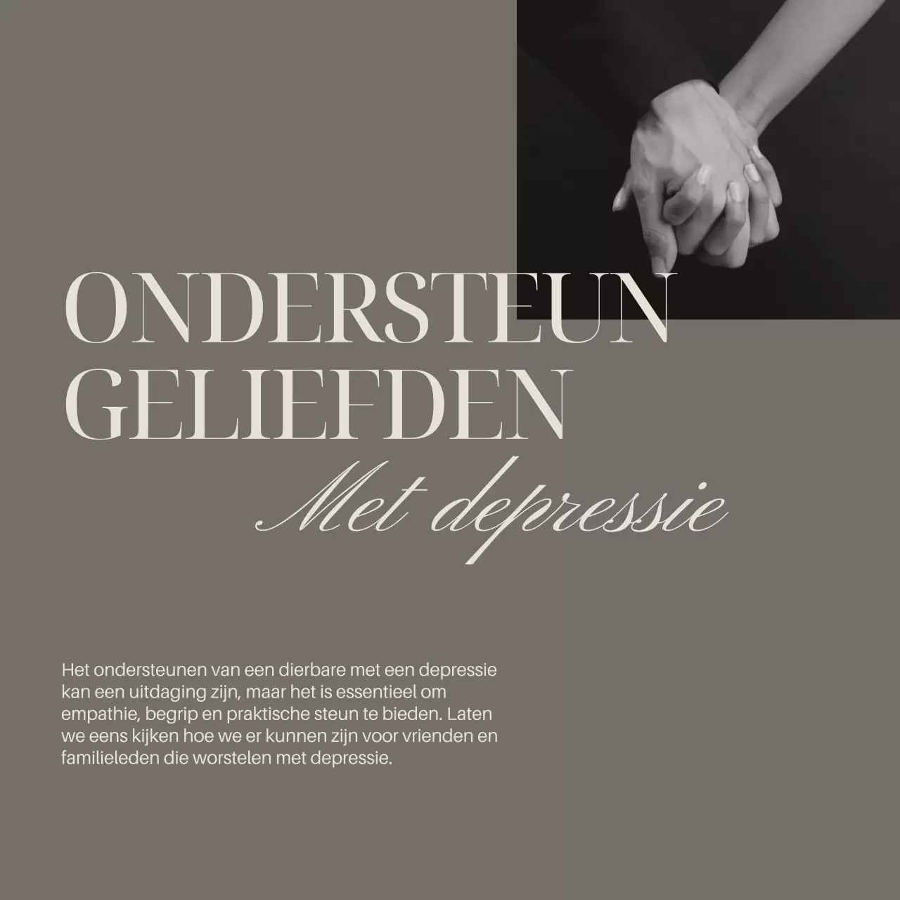 Grijs Ivoor Elegante Minimale Gids voor Geestelijke Gezondheid