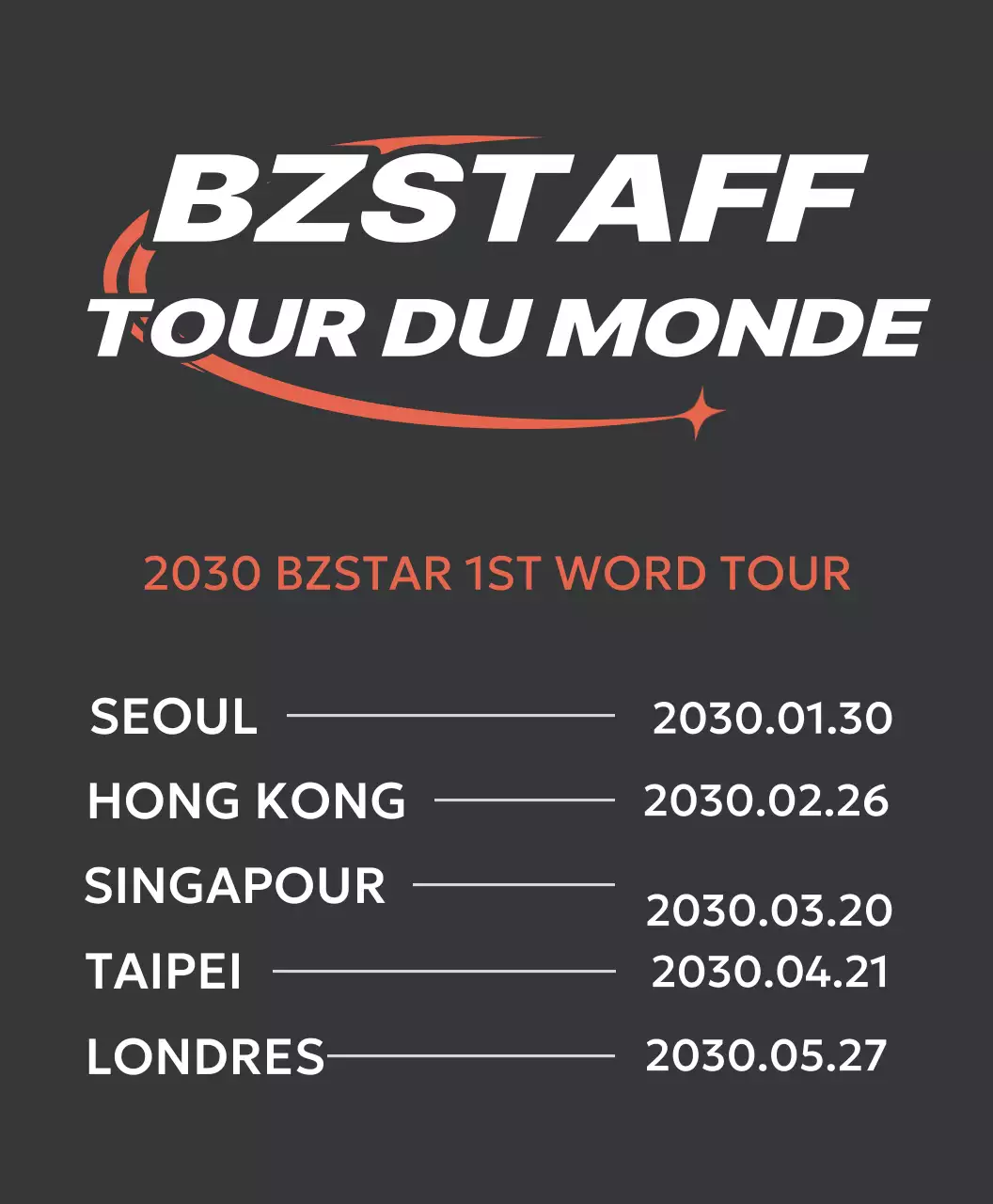 Vêtements pour le personnel de concert avec un logo orange branché