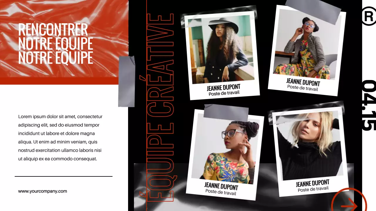 Red Black Modern Bold Business Profil de l'entreprise Introduction