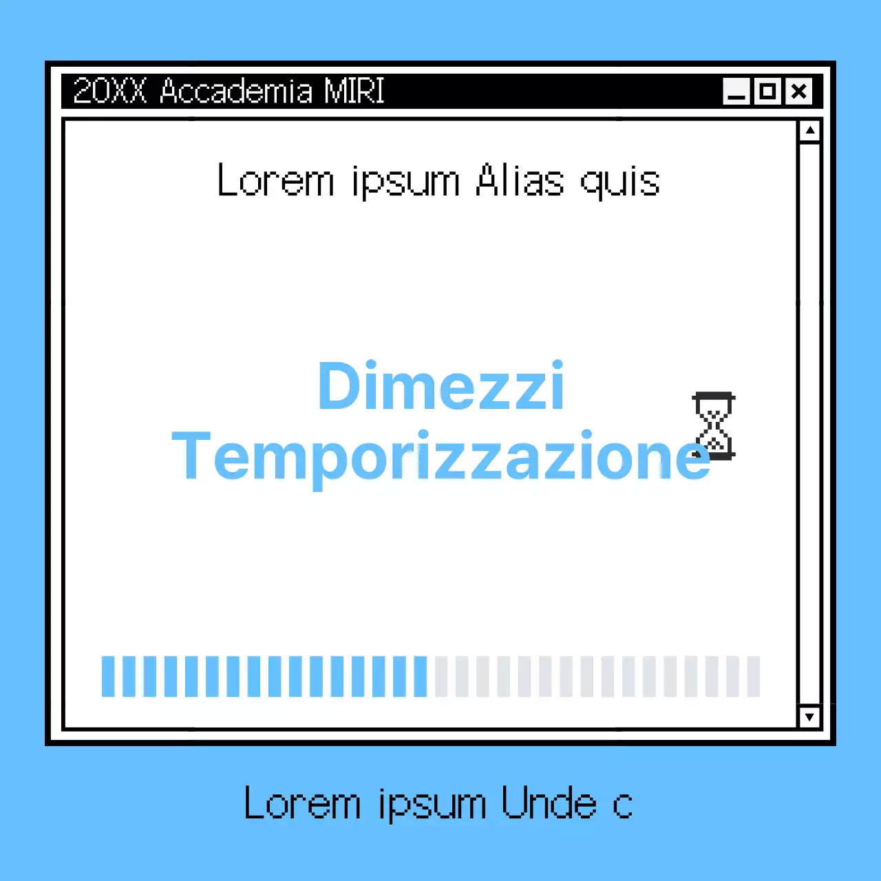 Promuovete il vostro corso in azzurro kitsch