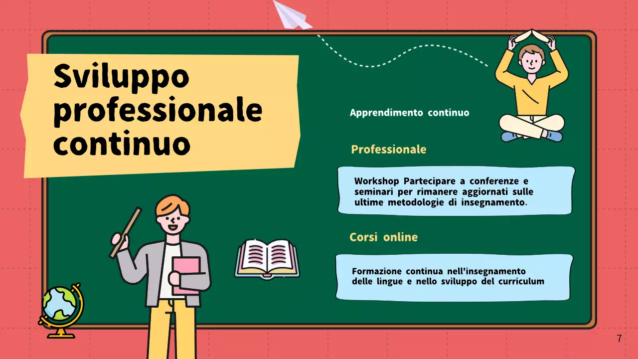 Rosso e giallo Materiale didattico di introduzione per insegnanti moderni