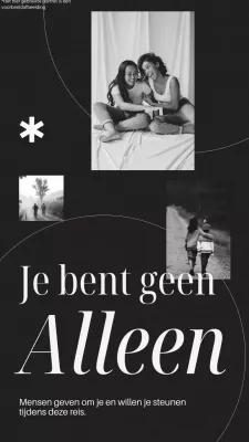 Zwart-wit Minimal Motivational Quote Memo