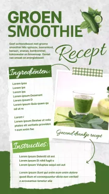 Groen Verfrissend Natuurlijk Smoothie-Recept