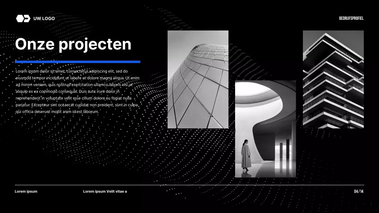 Black Tone Modern Bedrijf Introductie