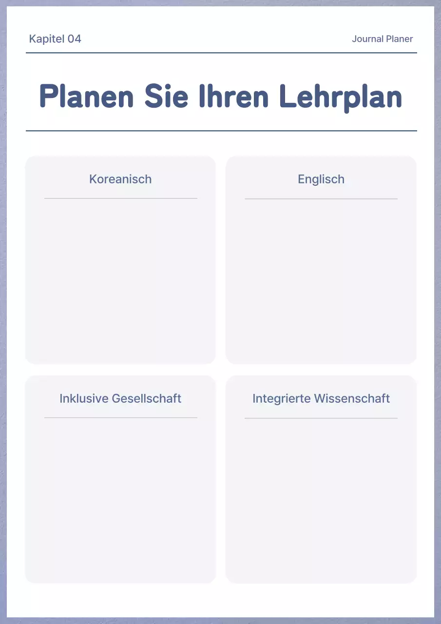 Schlichter mauvefarbener und weißer Journal-Planer