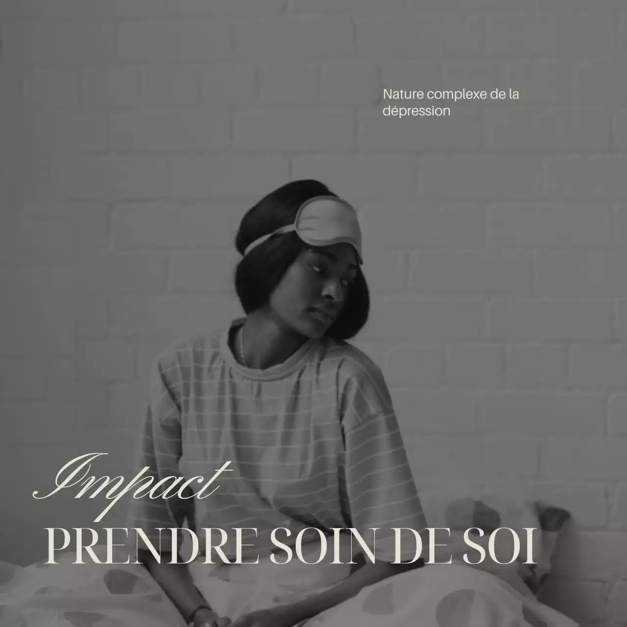 Gris Ivoire Elégant Minimal Guide de la santé mentale