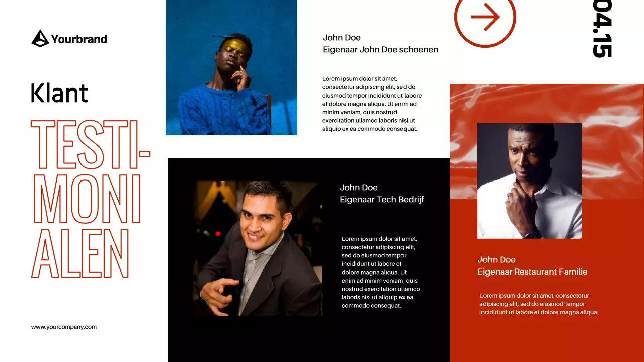 Red Black Modern Bold Bedrijfsprofiel Introductie