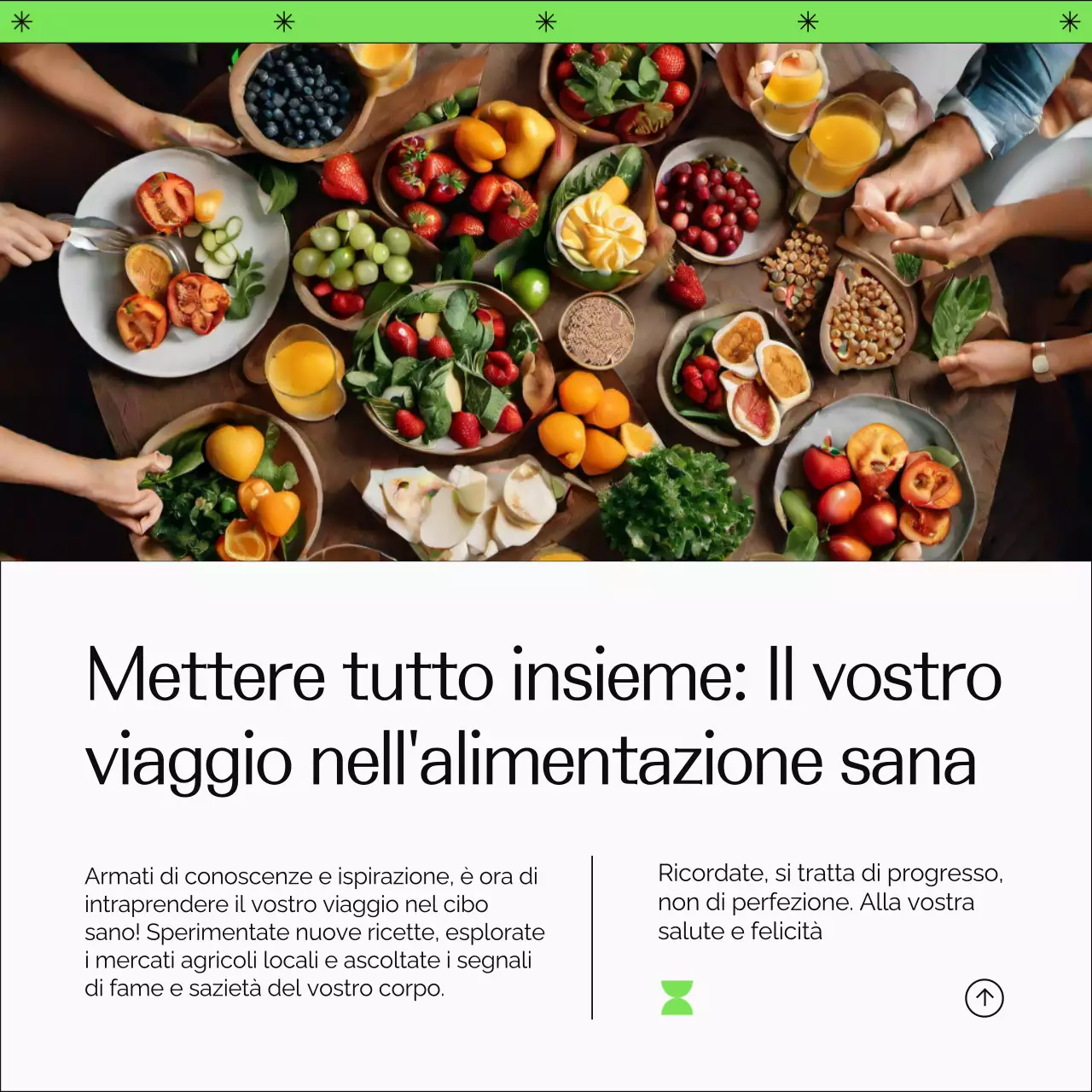 Guida allo stile di vita sano e semplice di Verde e Arancio