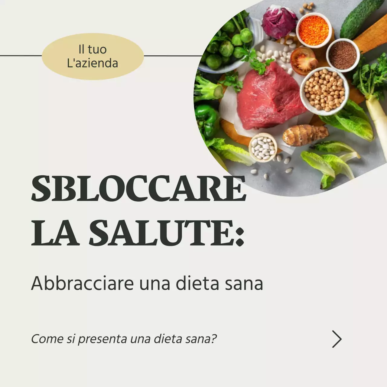 Grigio e Verde Naturale Guida alla salute e alla dieta