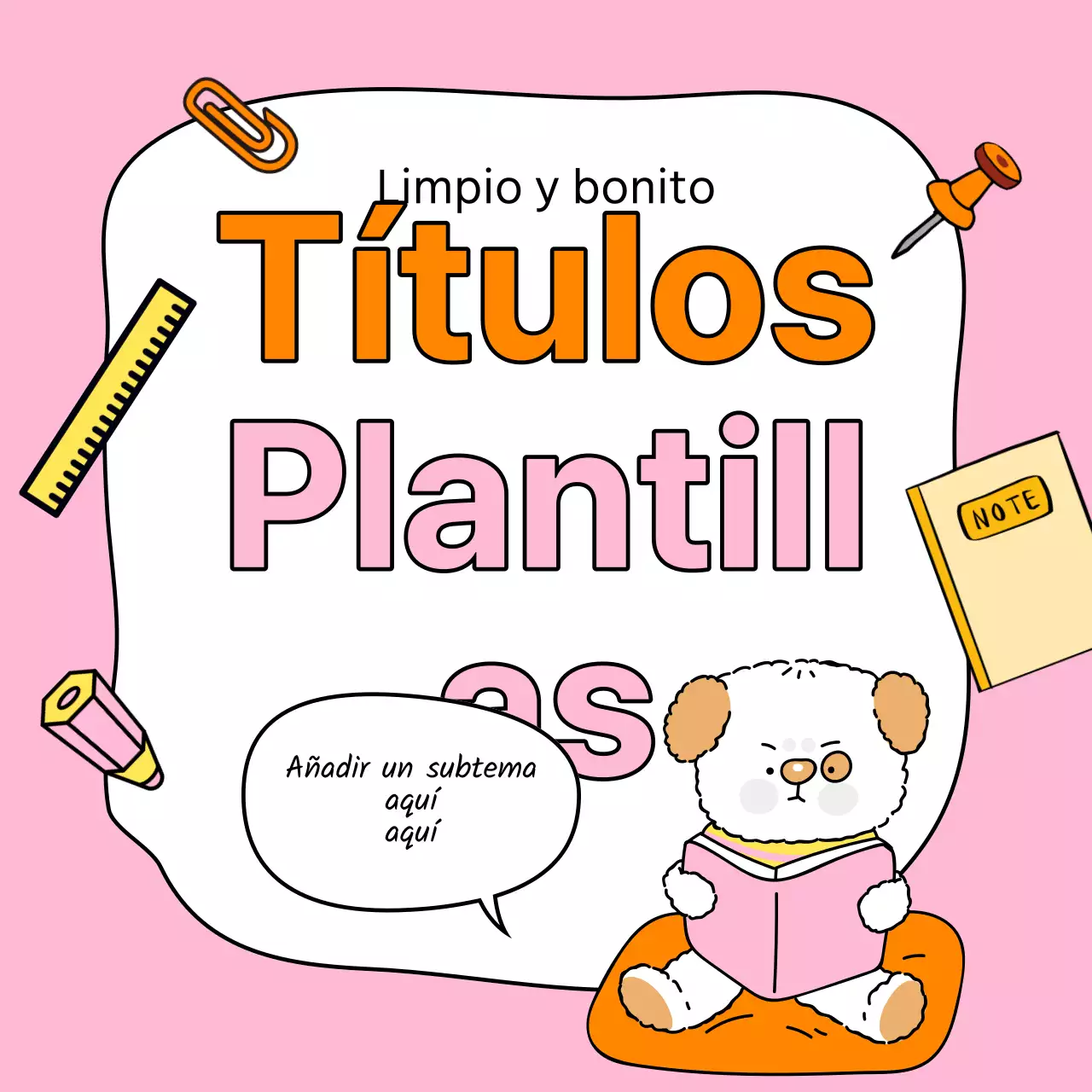 Bonita funda con marco en naranja y rosa