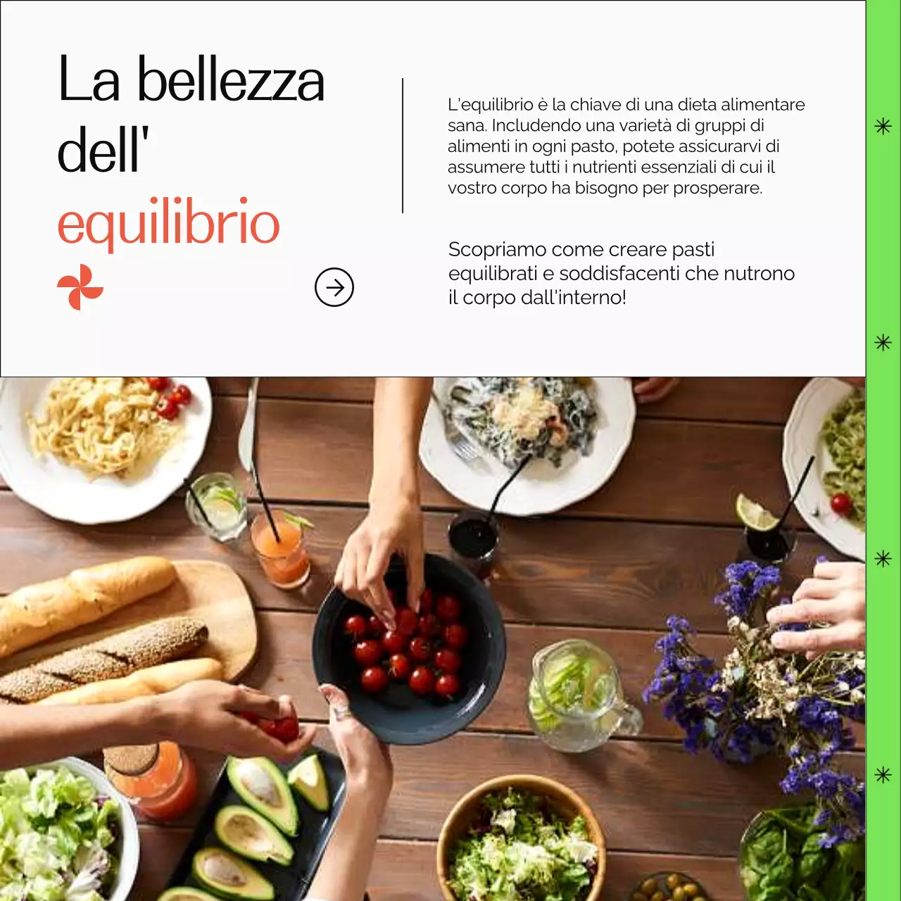 Guida allo stile di vita sano e semplice di Verde e Arancio