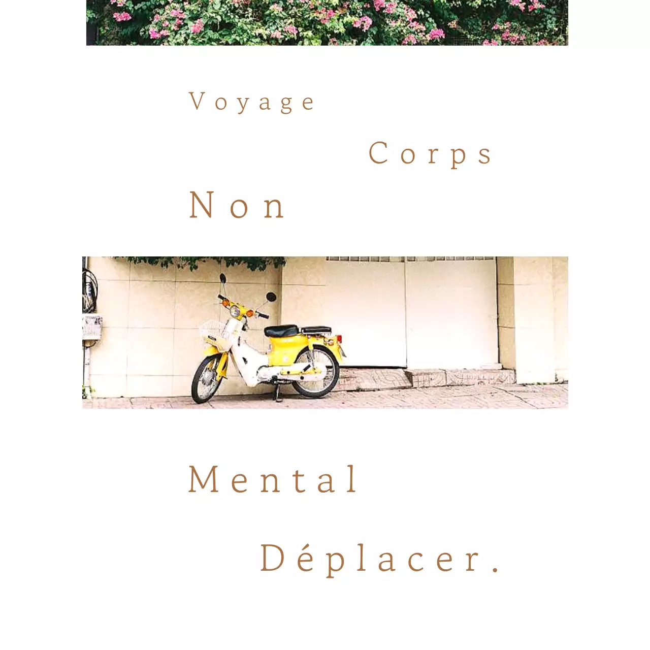 Un simple billet sentimental en marron et vert