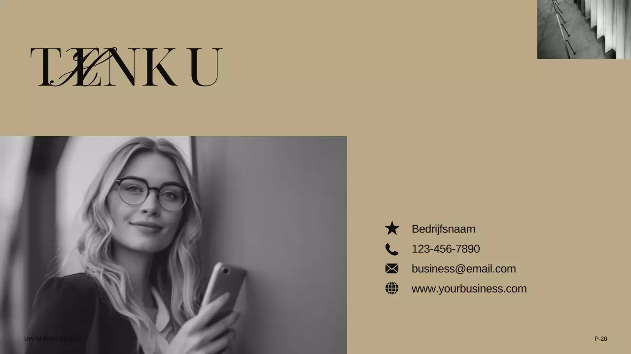 Ivory Khaki Black Elegant Bedrijf Introductie