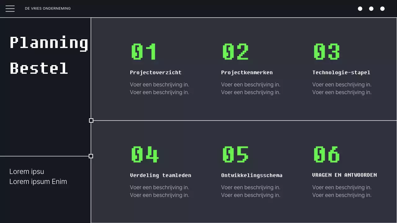Black and Mint's Cyberpunk Ontwikkelaar Codeerprogramma Prospectus
