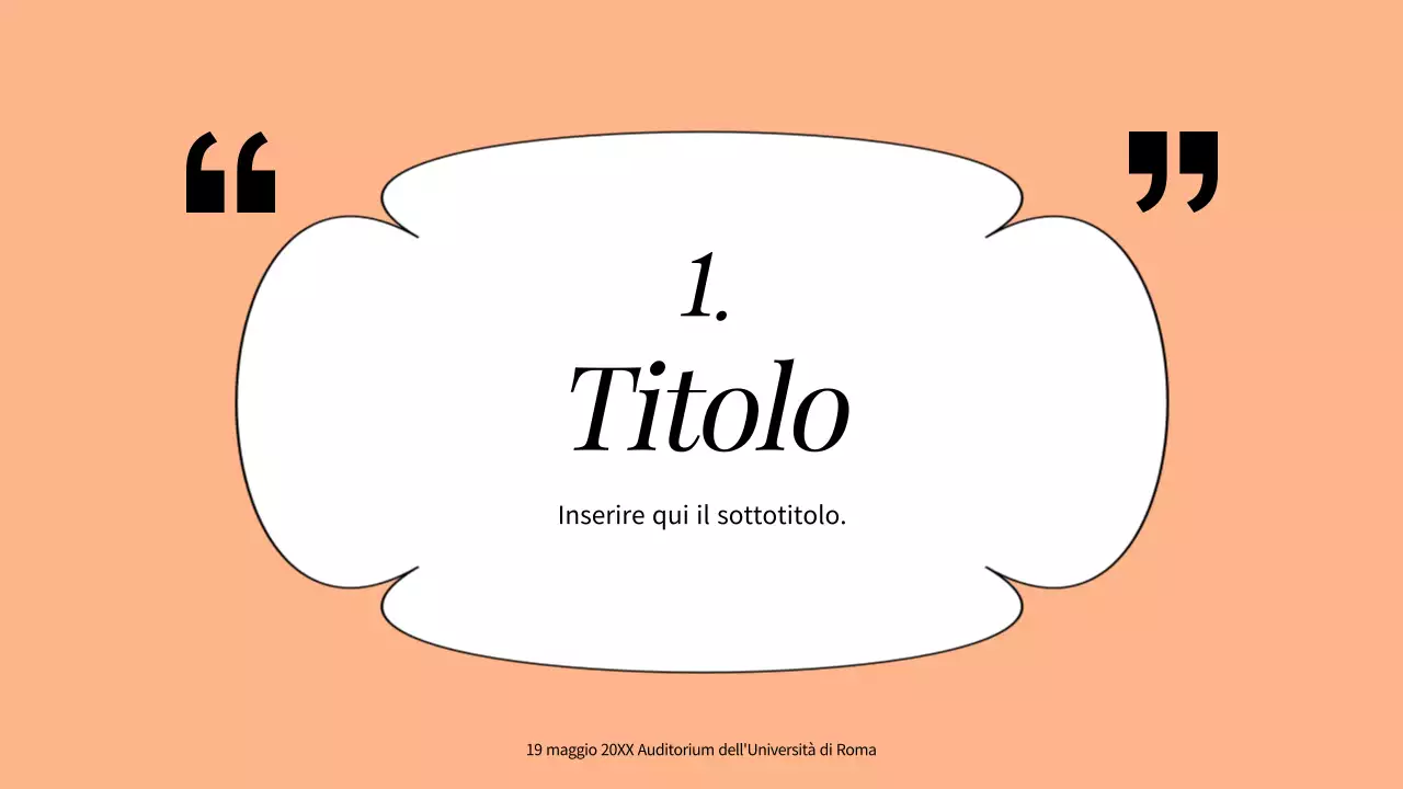 Risorse didattiche umanistiche di base in arancione e bianco