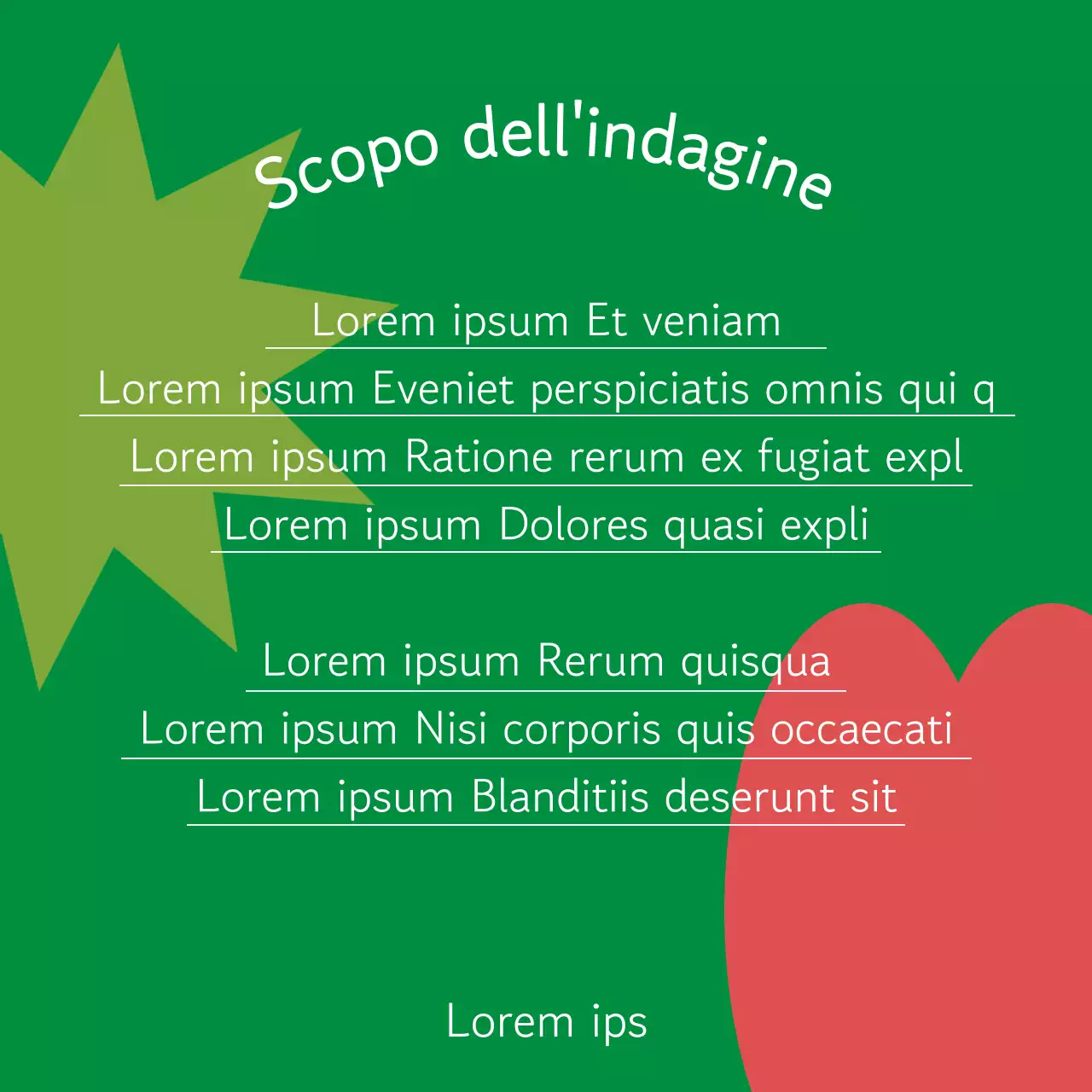 Promuovere un programma di centri sociali kitsch verde e blu