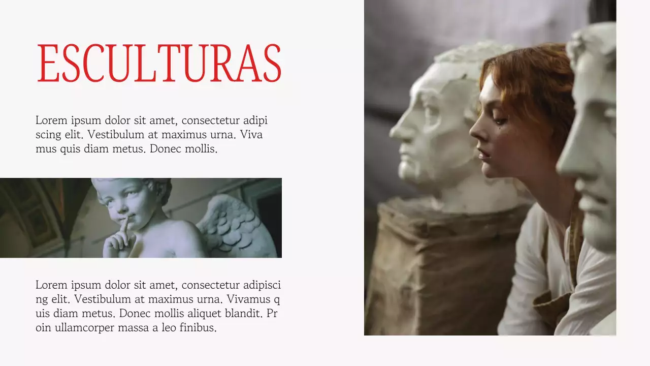 Gris y rojo Elegante material de lectura de arte europeo