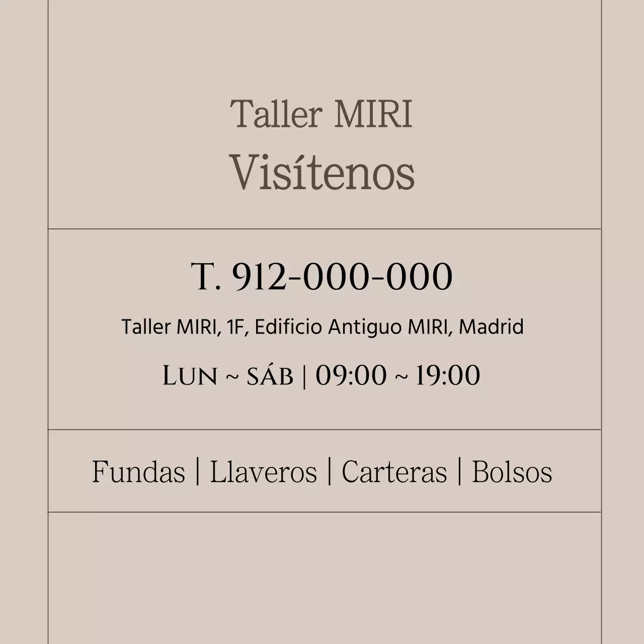 Promocione su marca de taller marrón y sencillo