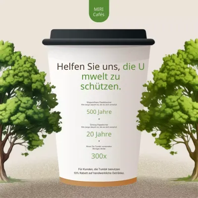 Elfenbein und Grün für ein natürliches Gefühl Veranstaltungsankündigung zum Umwelttag