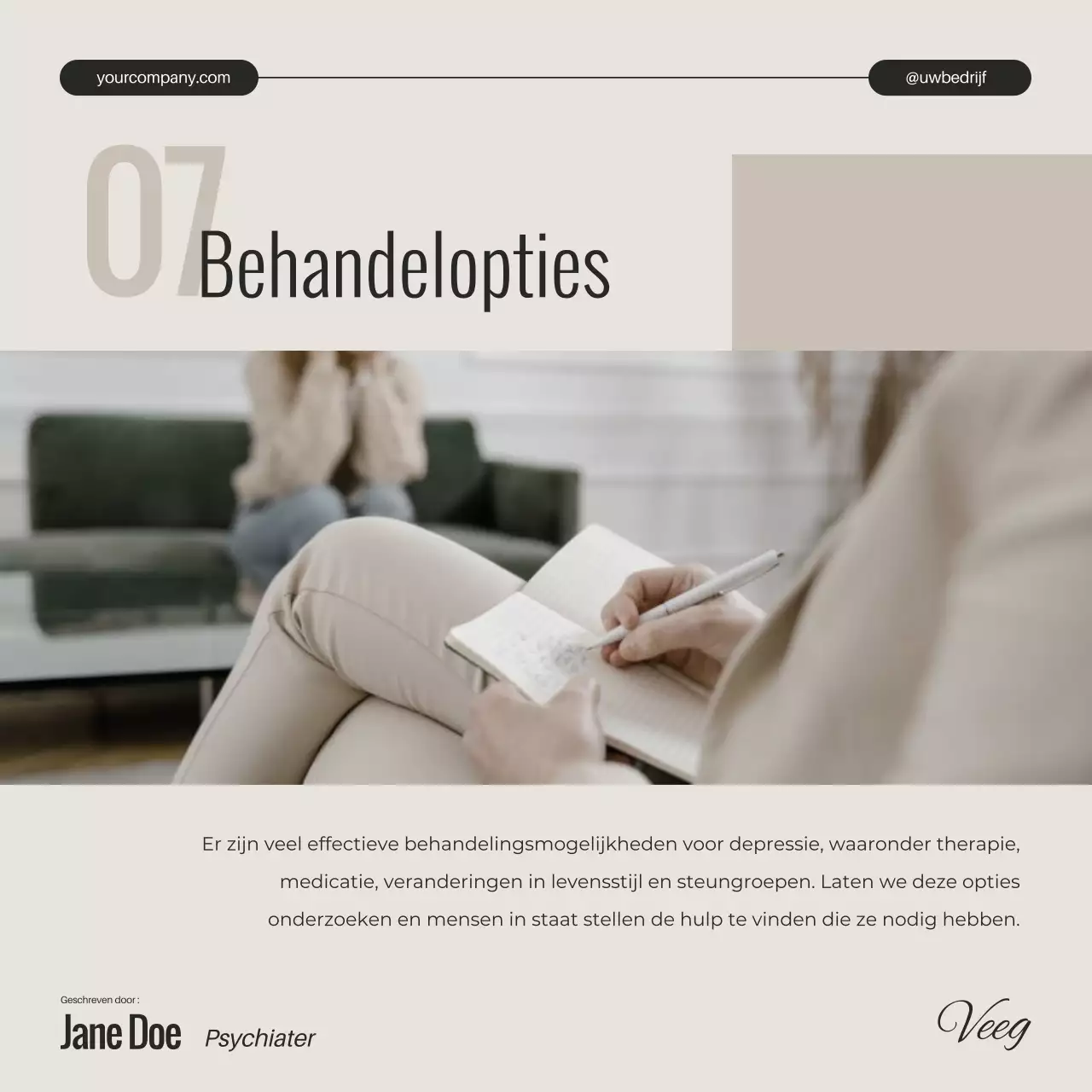 Ivory zwart-wit Minimal Mental Health Depression Unveiled Campagne