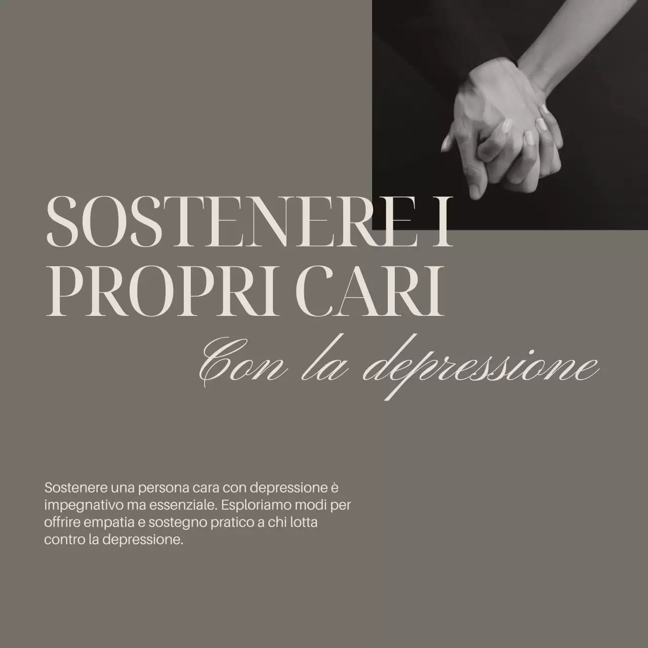 Grigio Avorio Elegante Minimal Guida alla salute mentale