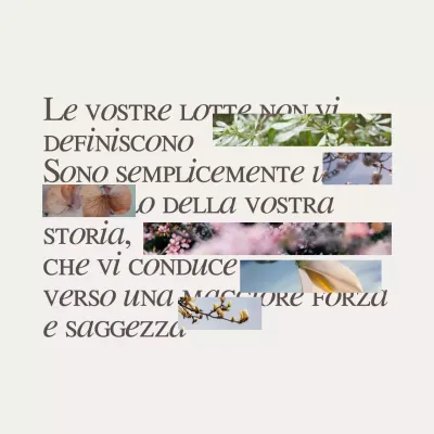 Beige Semplice moderno elegante citazione motivazionale sulla salute mentale