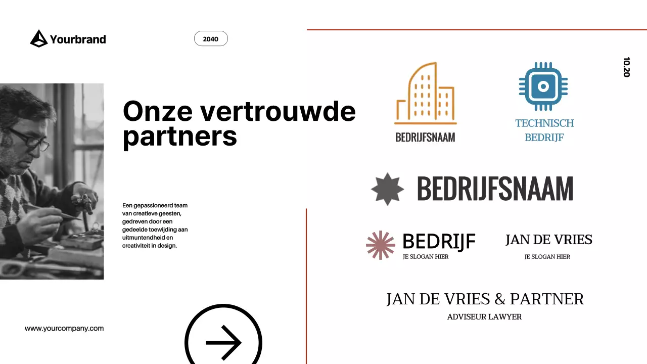 Red Black Modern Bold Bedrijfsprofiel Introductie