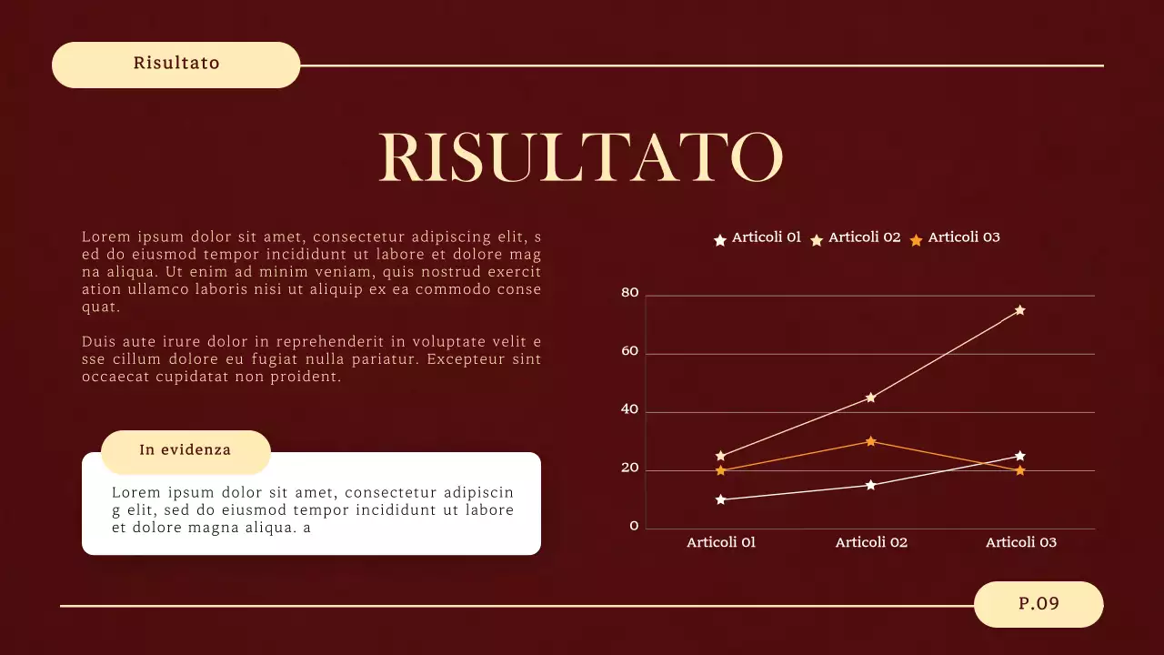 rosso giallo elegante rinascimentale materiale per la difesa della tesi di laurea