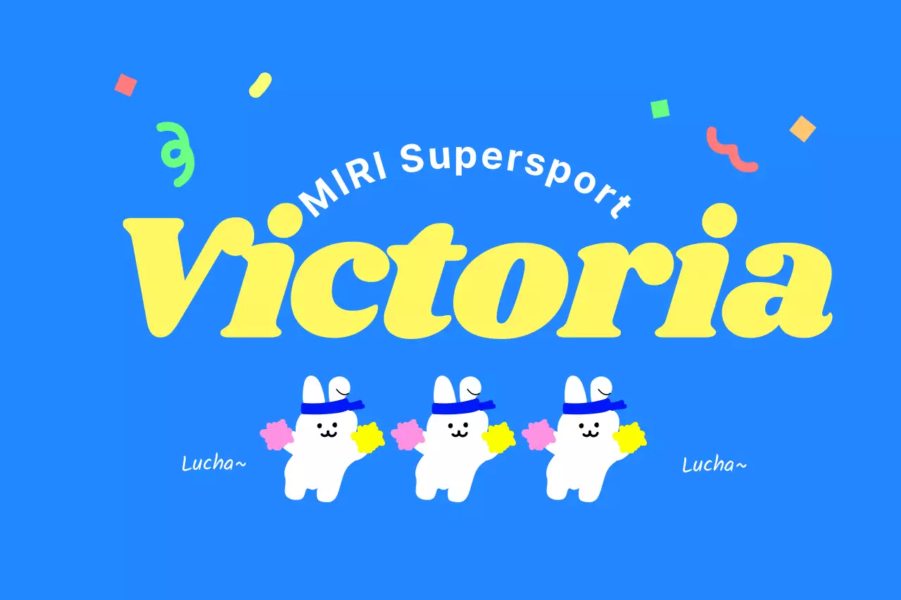 Alegres personajes de conejo y colorido atletismo