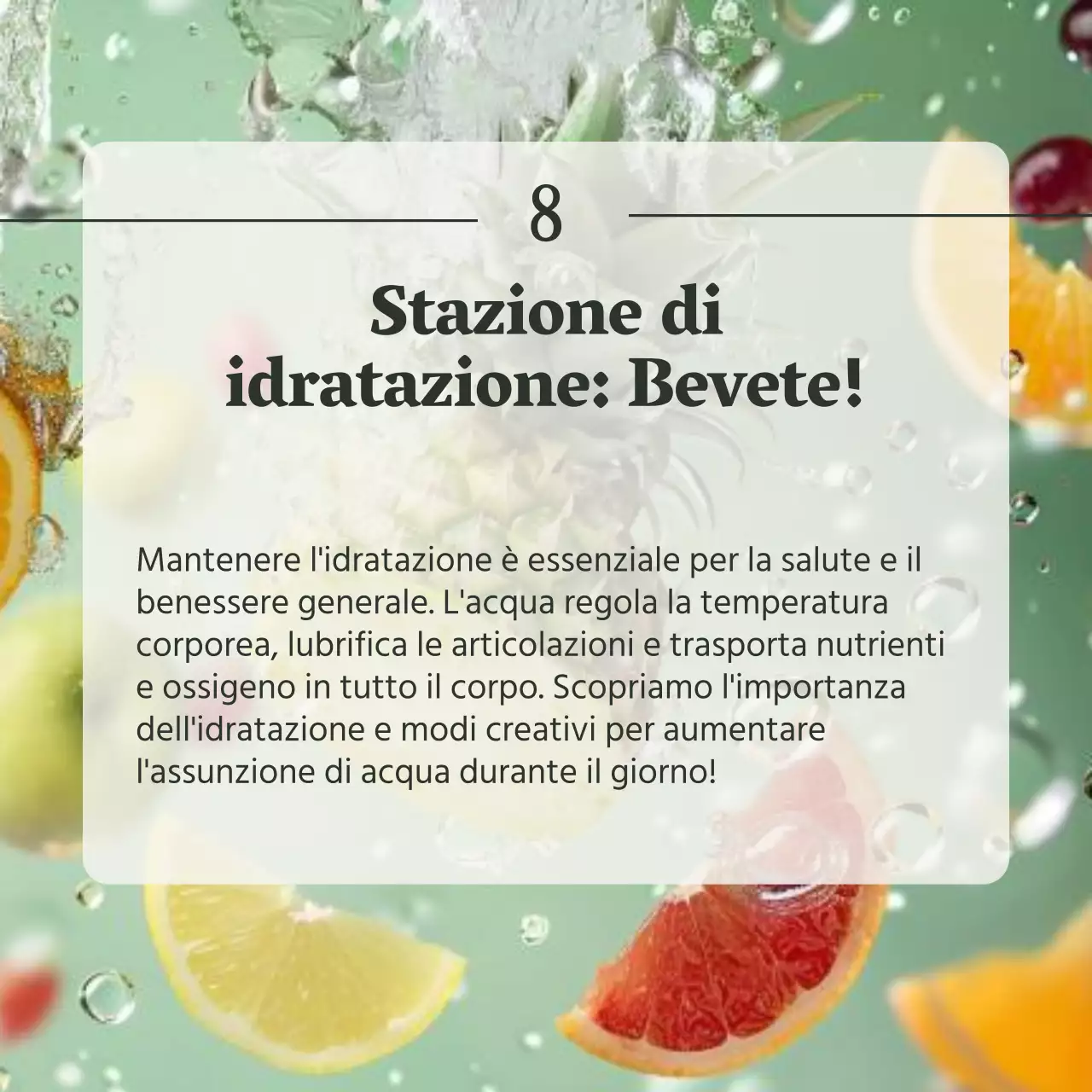 Grigio e Verde Naturale Guida alla salute e alla dieta