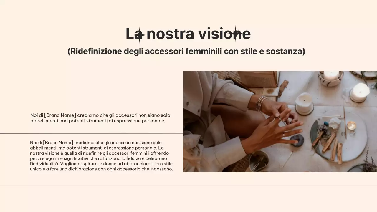 Beige elefant woman business product pitch