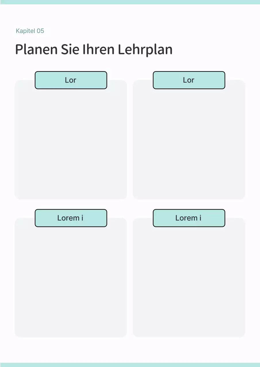 Ein einfacher mintfarbener und weißer Journal-Planer