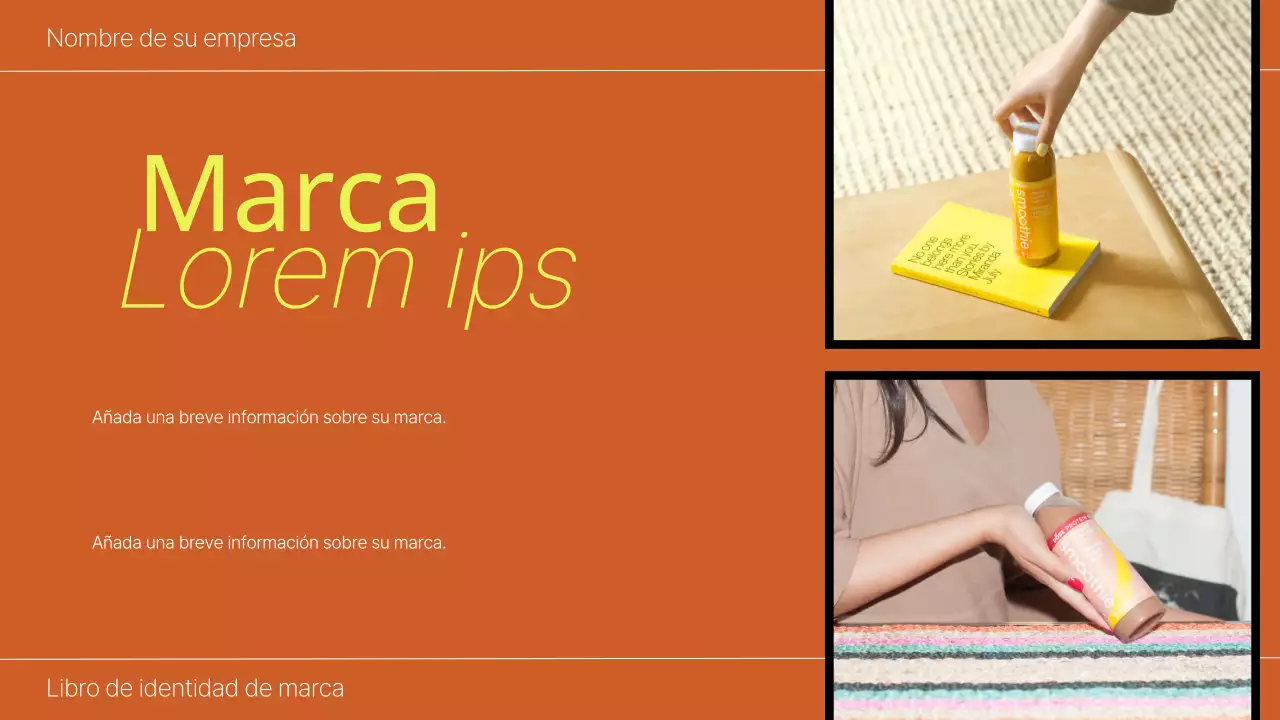 Orange and Lime Bold Brand Identity Book Introducción