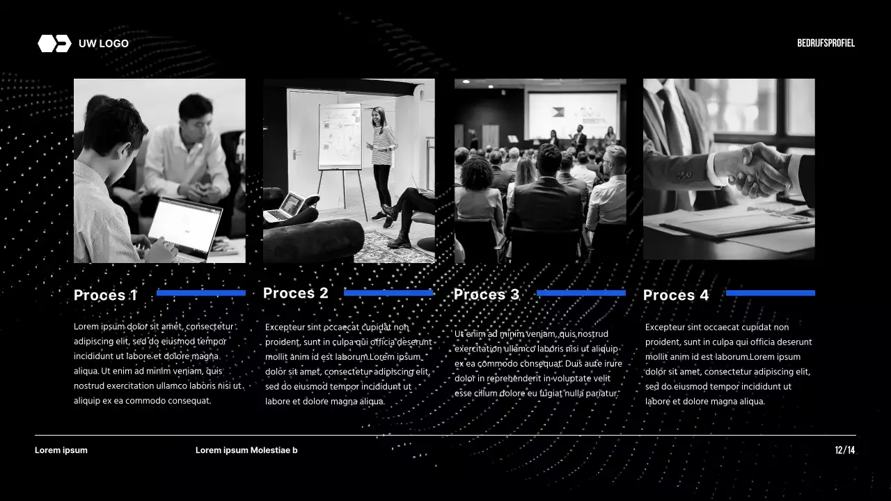 Black Tone Modern Bedrijf Introductie