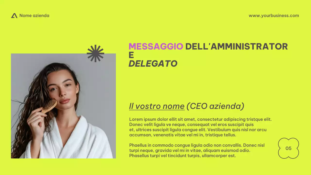 Purple Beige Pink Lime Modern Basic Minimal Business Presentazione dell'azienda