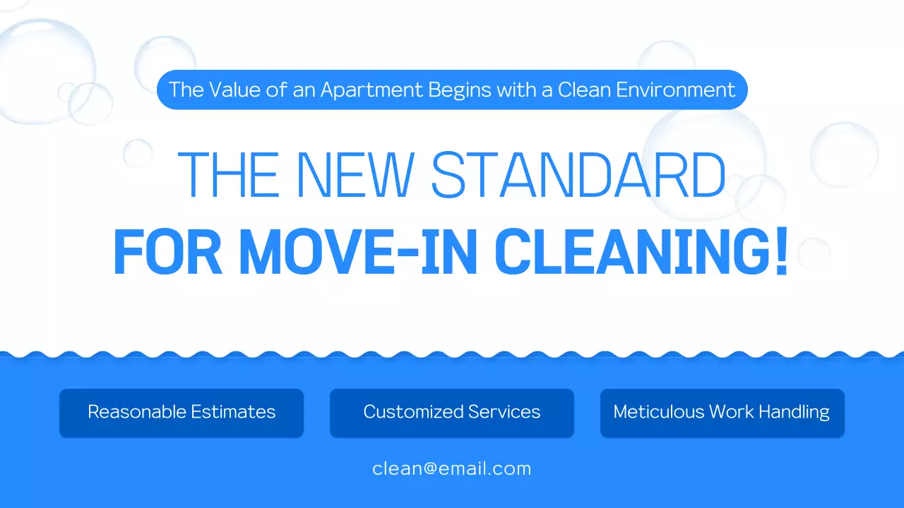 Blue Clean Cleaning Promotion Presentation