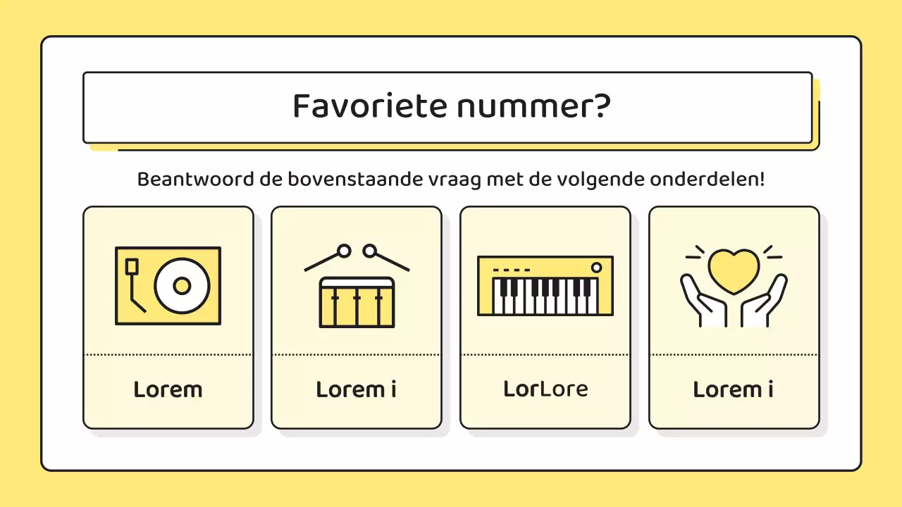 Gele, minimalistische sollicitatiebrief
