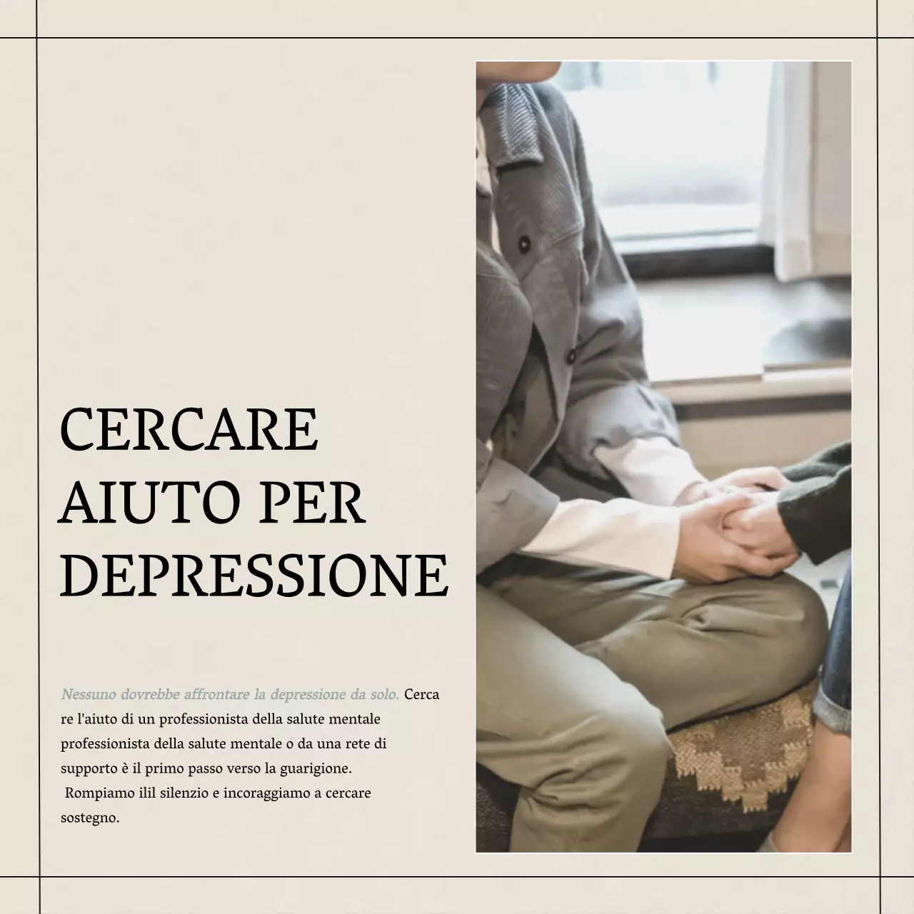 Giallo Blu Grigio Moderno Minimal Salute Mentale Stile di vita