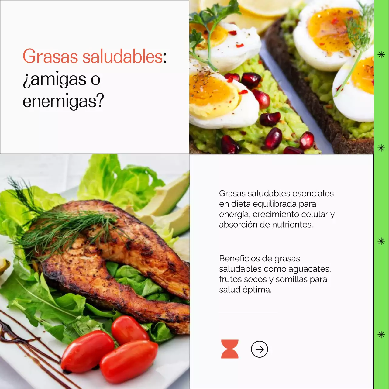 Verde y Naranja Guía sencilla de estilo de vida saludable