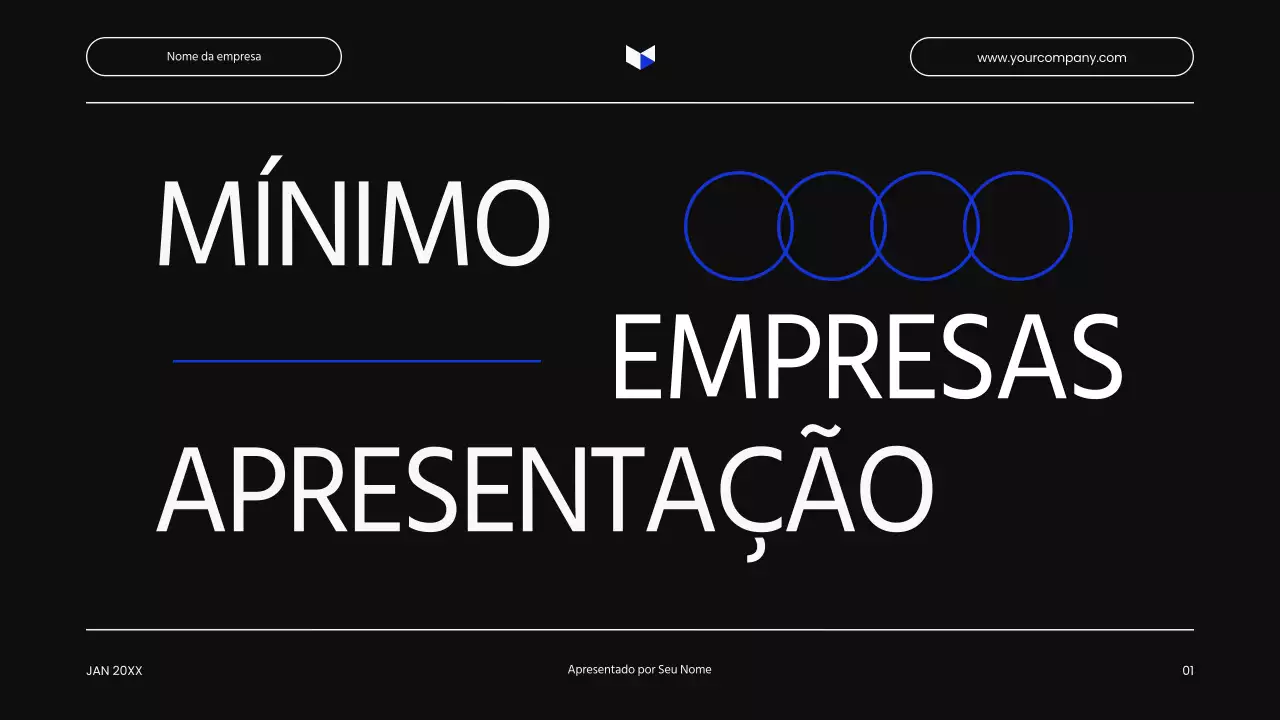 Proposta de produto comercial minimalista a preto e branco