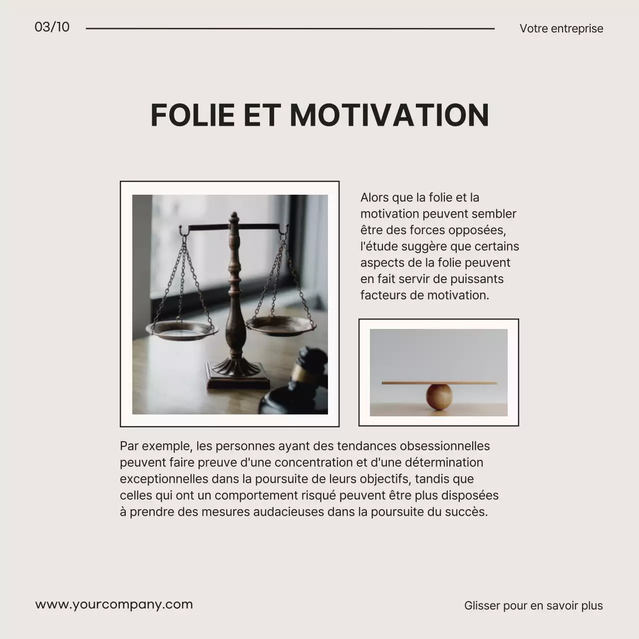 Promotion d'un blog médical moderne beige et noir